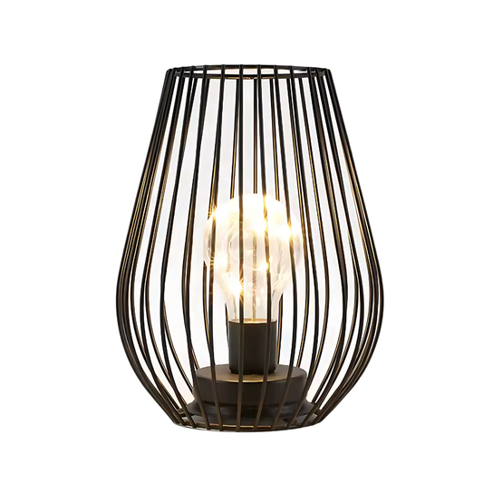 Elegant Metalltråd Bordslampa – Modern Inredning med Varm Belysning