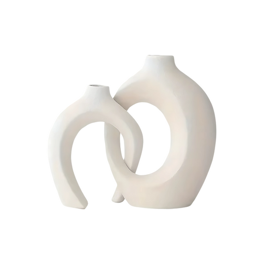 Keramisk Vas i Nordisk Design i 2 Delar