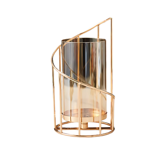 Tidlös Metalljusstake i Metall och Glas