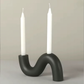 Skulptural Ljusstake – Modern Design i Svart eller Vit