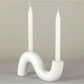 Skulptural Ljusstake – Modern Design i Svart eller Vit