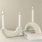 Skulptural Ljusstake i Keramik – Modern Design i 2 Varianter