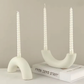 Skulptural Ljusstake i Keramik – Modern Design i 2 Varianter