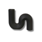 “Curve Ljusstake – Skulptural ljusstake i modern design (Svart/Vit)”