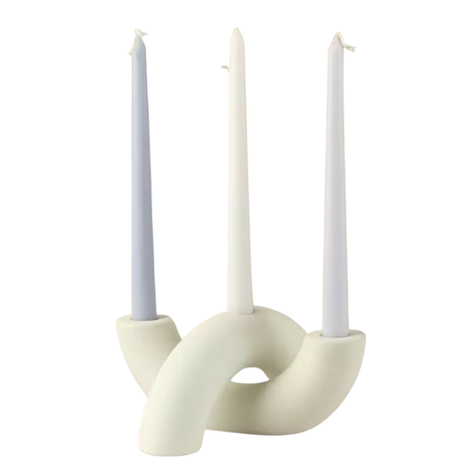 Skulptural Ljusstake i Keramik – Modern Design i 2 Varianter
