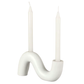 Skulptural Ljusstake – Modern Design i Svart eller Vit
